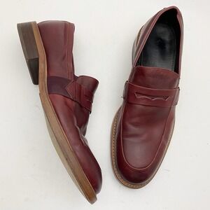 Donald J Pliner Zac D9 Penny Loafers Mens 11M Oxblood Leather